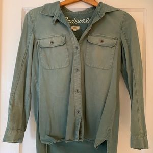 Faded Green Madewell Button Down